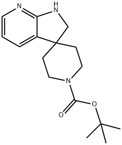 Tert-Butyl 1',2'-Dihydrospiro[Piperidine-4,3'-Pyrrolo[2,3-B]Pyridine]-1-Carboxylate Structure