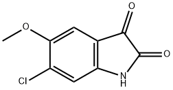 1H-Indole-2,3-dione, 6-chloro-5-methoxy- Structure