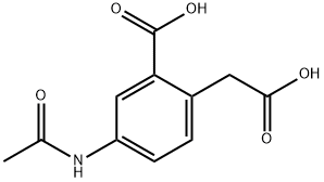 2-(carboxymethyl)-5-acetamidobenzoic acid 구조식 이미지