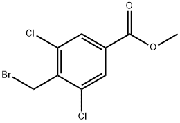 methyl 4-bromomethyl-3,5-dichlorobenzoate 구조식 이미지