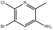 5-Bromo-6-chloro-2-methyl-pyridin-3-ylamine 구조식 이미지