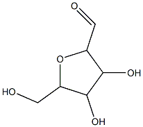 3,4-dihydroxy-5-(hydroxymethyl)oxolane-2-carbaldehyde Structure