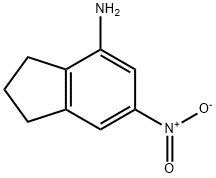 6-nitro-2,3-dihydro-1H-inden-4-amine Structure