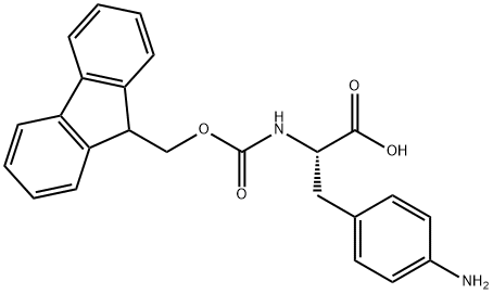 DL-4-amino-N-[(9H-fluoren-9-ylmethoxy)carbonyl]- Phenylalanine 구조식 이미지