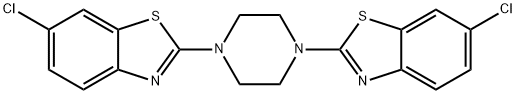 1,4-bis(6-chlorobenzo[d]thiazol-2-yl)piperazine 구조식 이미지