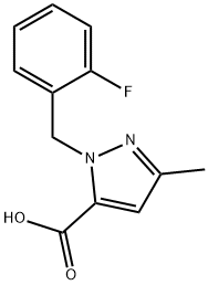 1-(2-Fluorobenzyl)-3-methyl-1H-pyrazole-5-carboxylic acid Structure