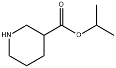 RS-3-Piperidinecarboxylic acid1-methylethyl ester 구조식 이미지