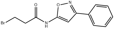 3-bromo-N-(3-phenyl-5-isoxazolyl)propanamide Structure