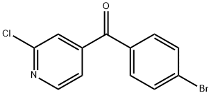 (4-bromophenyl)(2-chloropyridin-4-yl)methanone Structure