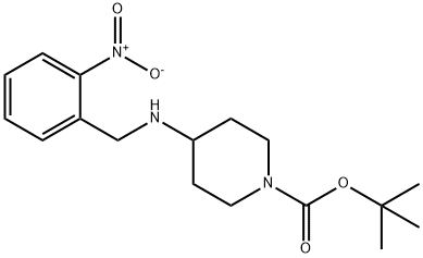 tert-Butyl 4-(2-nitrobenzylamino)piperidine-1-carboxylate Structure