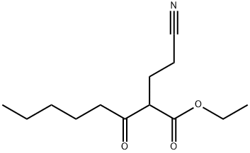 ethyl 2-(2-cyanoethyl)-3-oxooctanoate Structure