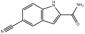 5-cyano-1H-Indole-2-carboxamide 구조식 이미지