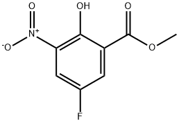 5-Fluoro-2-hydroxy-3-nitro-benzoic acid methyl ester Structure