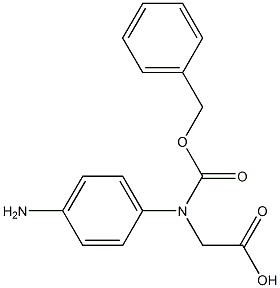 N-Cbz-DL-4-Amino-Phenylglycine 구조식 이미지