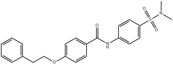 N-{4-[(dimethylamino)sulfonyl]phenyl}-4-(2-phenylethoxy)benzamide Structure