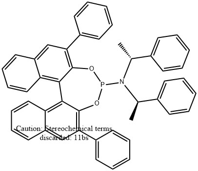 (11bS)- 2,6-diphenyl-N,N-bis[(1R)-1-
phenylethyl]-Dinaphtho[2,1-d:1',2'-f][1,3,2]dioxaphosphepin-
4-amine Structure
