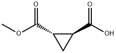 (+)-(1S,2S)-cyclopropane-1,2-dicarboxylic acid monomethyl ester Structure