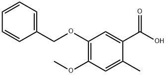 5-(Benzyloxy)-4-Methoxy-2-Methylbenzoic Acid 구조식 이미지