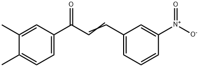 (2E)-1-(3,4-dimethylphenyl)-3-(3-nitrophenyl)prop-2-en-1-one 구조식 이미지