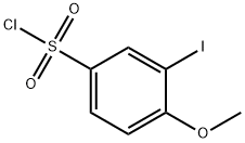 3-iodo-4-methoxybenzene-1-sulfonyl chloride 구조식 이미지