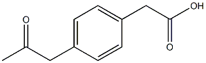 Benzeneacetic acid, 4-(2-oxopropyl)- 구조식 이미지