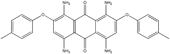 9,10-Anthracenedione, 1,4,5,8-tetraamino-2,7-bis(4-methylphenoxy)- Structure