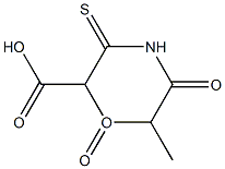 3-Thiomorpholinecarboxylic acid, 6-methyl-5-oxo-, 1-oxide Structure