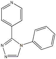 Pyridine, 4-(4-phenyl-4H-1,2,4-triazol-3-yl)- Structure