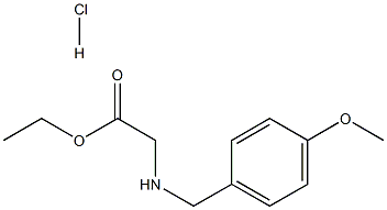 에틸2-((4-메톡시벤질)아미노)아세테이트염산염 구조식 이미지