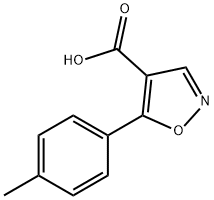 5-(4-methylphenyl)-1,2-oxazole-4-carboxylic acid 구조식 이미지