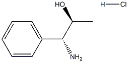 (1R,2S)-1-Amino-1-phenylpropan-2-ol hydrochloride Structure