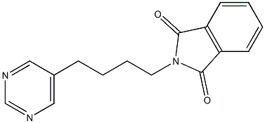 1H-Isoindole-1,3(2H)-dione, 2-[4-(5-pyrimidinyl)butyl]- Structure