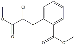 2-(2-Chloro-2-methoxycarbonyl-ethyl)-benzoic acid methyl ester Structure