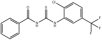 N-{[2-chloro-5-(trifluoromethyl)phenyl]carbamothioyl}benzamide Structure