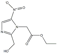 1H-Imidazole-1-acetic acid, 2-(hydroxymethyl)-5-nitro-, ethyl ester Structure