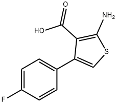 2-AMINO-4-(4-FLUOROPHENYL)THIOPHENE-3-CARBOXYLIC ACID Structure