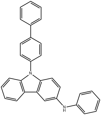 N-phenyl-9-(4-phenylphenyl)carbazol-3-amine 구조식 이미지