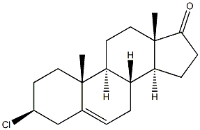 Androst-5-en-17-one,3-chloro-, (3b)- 구조식 이미지