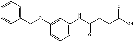 4-{[3-(benzyloxy)phenyl]amino}-4-oxobutanoic acid Structure