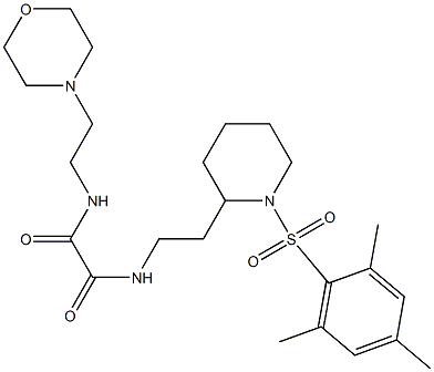 N'-(2-morpholin-4-ylethyl)-N-[2-[1-(2,4,6-trimethylphenyl)sulfonylpiperidin-2-yl]ethyl]oxamide Structure