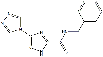 N-benzyl-3-(1,2,4-triazol-4-yl)-1H-1,2,4-triazole-5-carboxamide Structure