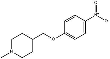 1-Methyl-4-[(4-nitrophenoxy)methyl]piperidine Structure