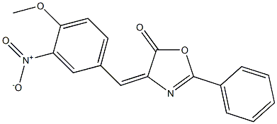 5(4H)-Oxazolone,4-[(4-methoxy-3-nitrophenyl)methylene]-2-phenyl- Structure