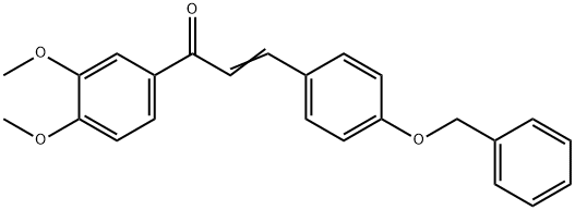 (2E)-3-[4-(benzyloxy)phenyl]-1-(3,4-dimethoxyphenyl)prop-2-en-1-one Structure