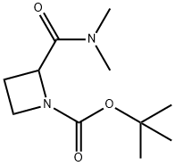 tert-butyl 2-(dimethylcarbamoyl)azetidine-1-carboxylate 구조식 이미지