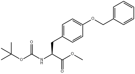 methyl 3-(4-(benzyloxy)phenyl)-2-((tert-butoxycarbonyl)amino)propanoate Structure