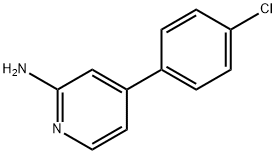 4-(4-chlorophenyl)pyridin-2-amine 구조식 이미지