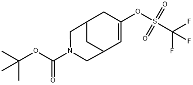 tert-butyl 7-(trifluoromethylsulfonyloxy)-3-azabicyclo[3.3.1]non-7-ene-3-carboxylate 구조식 이미지