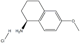 (1S)-6-METHOXY-1,2,3,4-TETRAHYDRONAPHTHALEN-1-AMINE HYDROCHLORIDE Structure