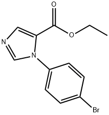 Ethyl 1-(4-Bromophenyl)-1H-Imidazole-5-Carboxylate 구조식 이미지